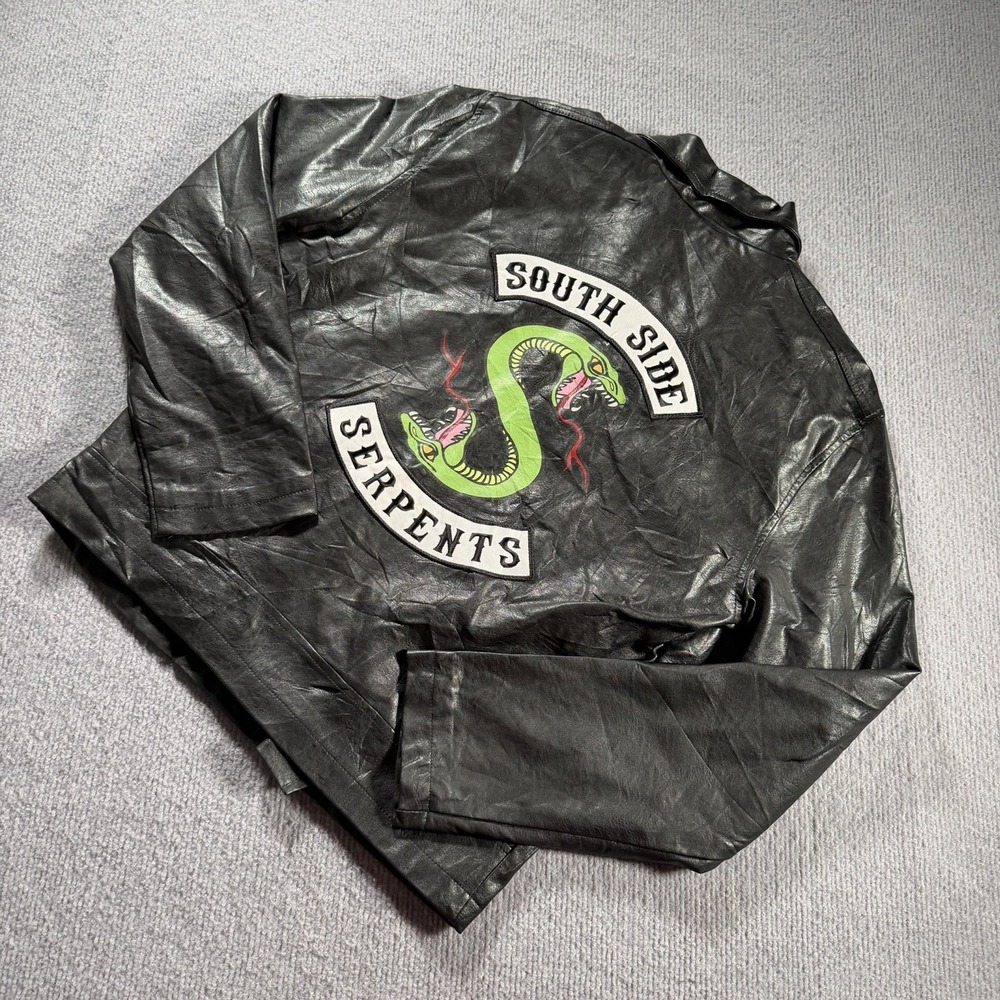 Riverdale South Side Serpents Faux Leather Jacket Size Small Archie Comics